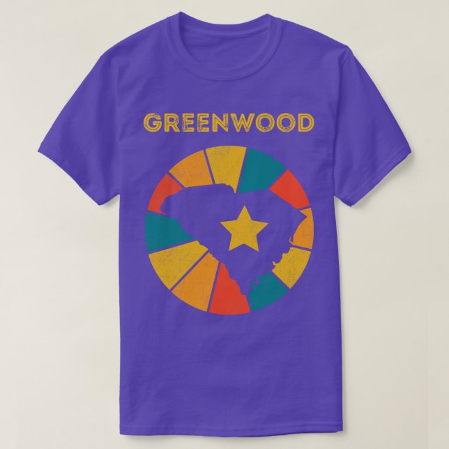 Greenwood South olina Vintage Distressed Souvenir  T-Shirt (Design Front)