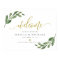 Greeny Leaf calligraphy Welcome Wedding Sign