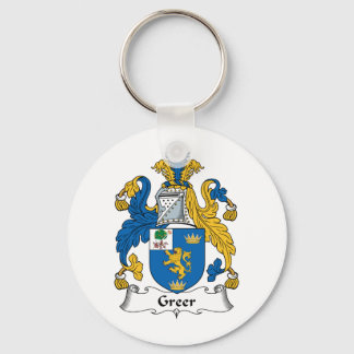 Greer Family Crest Key Ring
