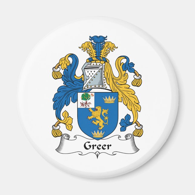 Greer Family Crest Magnet (Front)