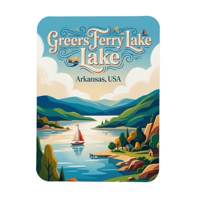 Greers Ferry Lake Arkansas Magnet (Vertical)