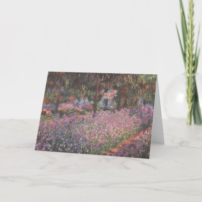 Greeting 123 Cards - Monets garden in Giverny (Front)