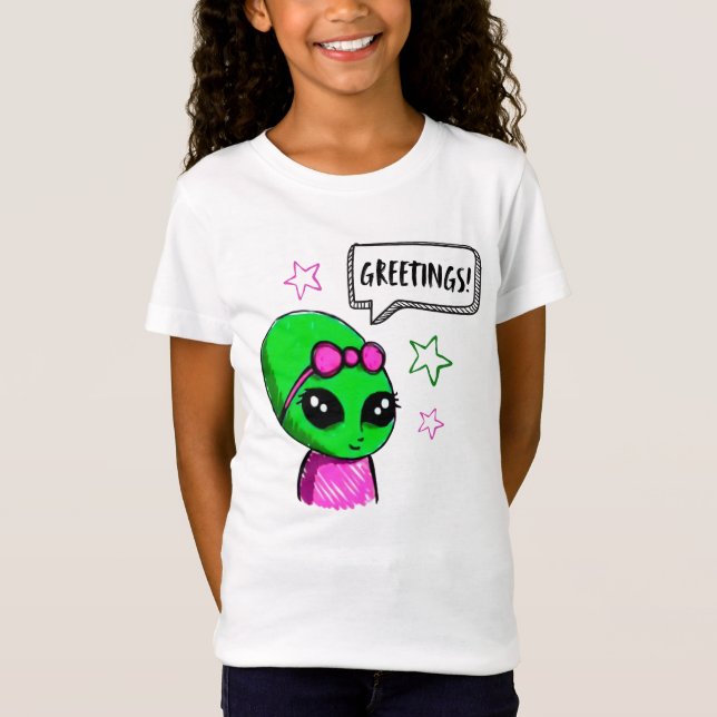 Greeting Alien T-Shirt (Front)