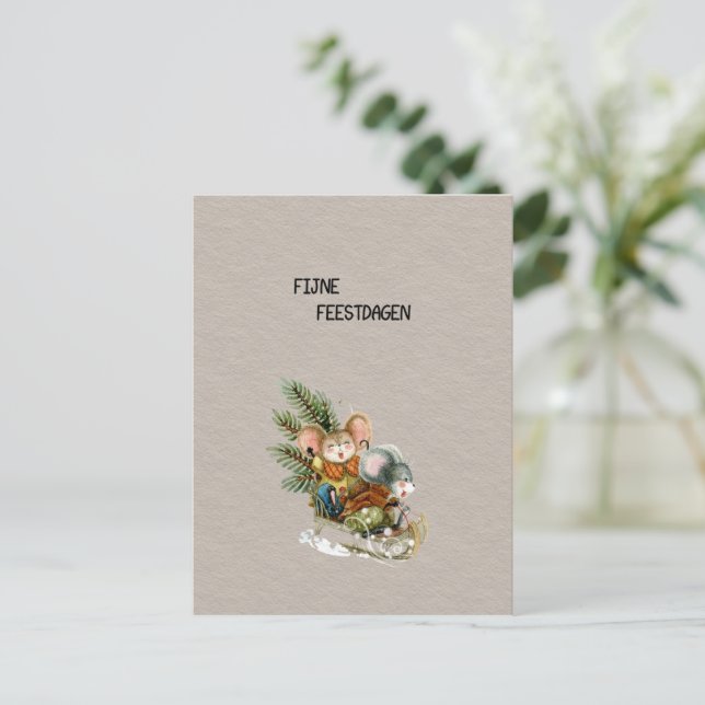 Greeting Card (4.25 x 5.6 inch) - Happy Holidays (Standing Front)