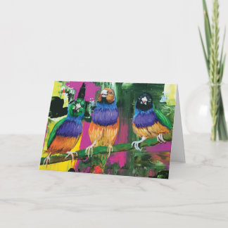 Greeting Card - 5x7 Three birds
