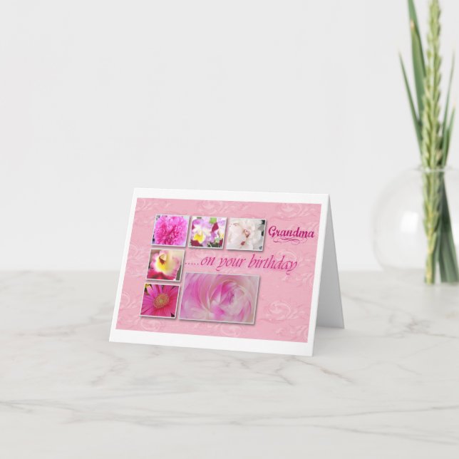 Greeting card Birthday Grandma (Front)