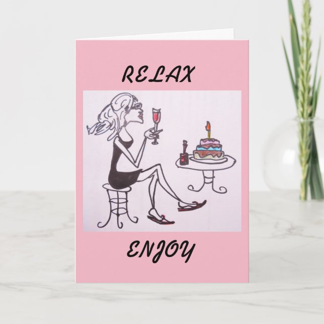 GREETING CARD - BIRTHDAY LADY (Front)