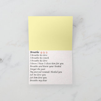 Greeting Card ' Breathe'