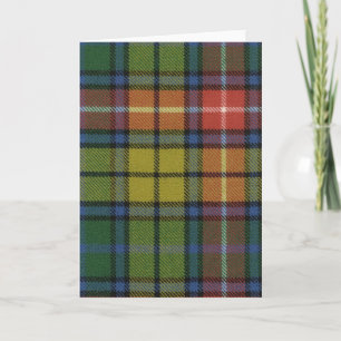 Greeting Card Buchanan Ancient Tartan Print