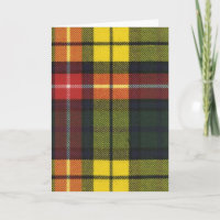 Greeting Card Buchanan Modern Tartan