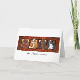 Greeting Card, Cavalier Spaniel Xmas Card, Blank H Holiday Card