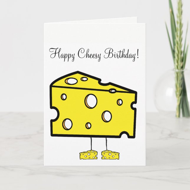 Greeting Card Cheesy Happy Birthday (Front)