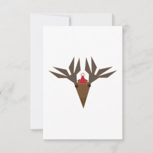 greeting card - Christmas moose