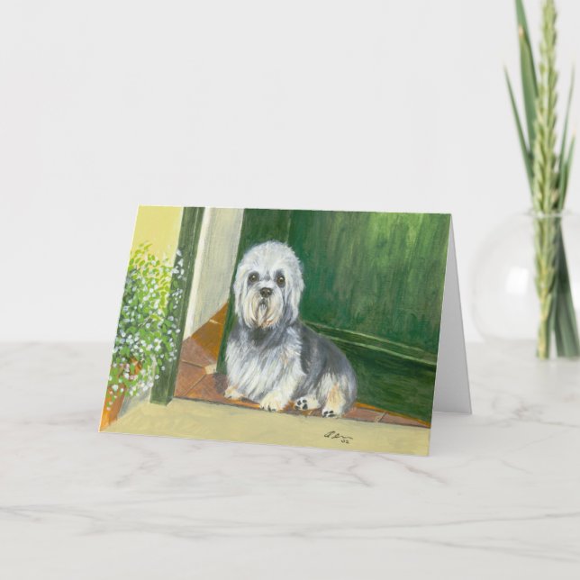 Greeting Card : Dandie Dinmont Terrier (Front)