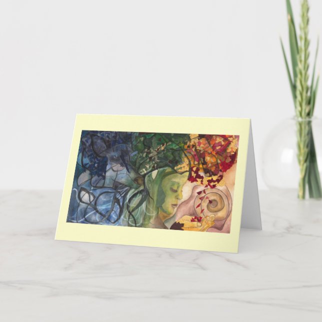 Greeting Card: "Deer Woman" Card (Front)