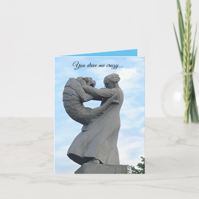 Greeting Card Drive Me Crazy (Front)