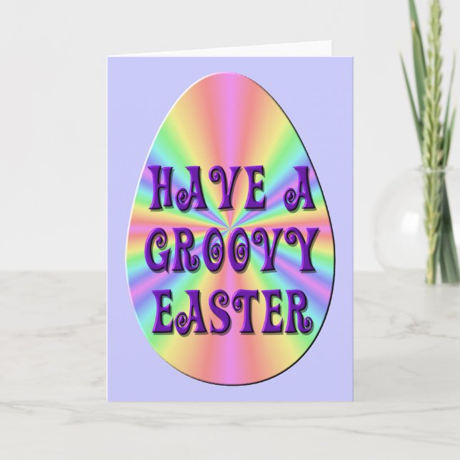 Greeting Card - Easter - "Have A Groovy Easter" (Front)