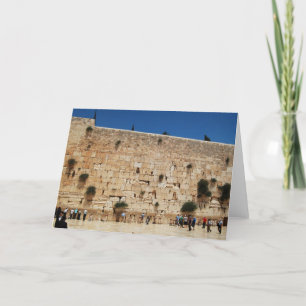 Greeting card featuring the Western Wall