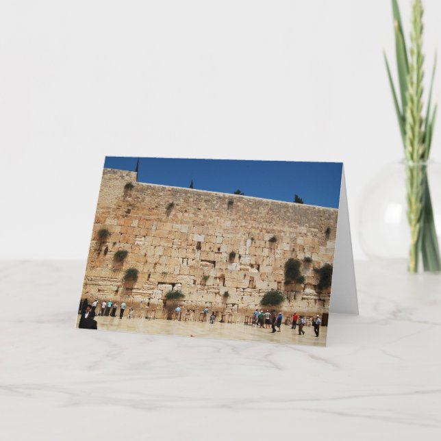 Greeting card featuring the Western Wall (Front)