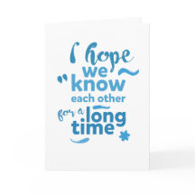 greeting card for friend, hope to keep in touch