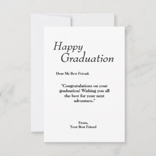 Greeting card for graduation