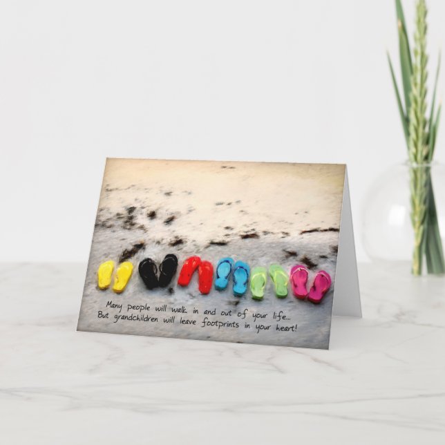 Greeting Card for Grandchildren or Grandparents. (Front)