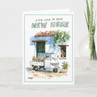 Greeting card - good luck in your new home