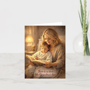 Greeting Card Grandma Reading To Child