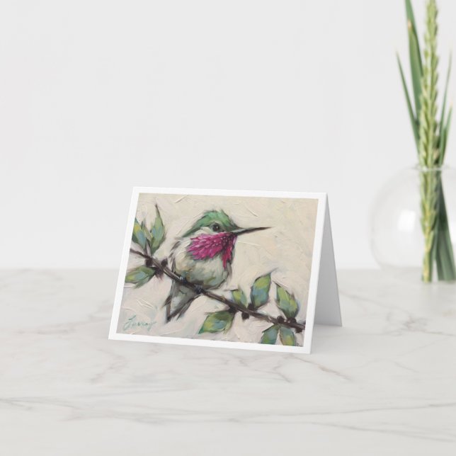 Greeting Card - Hummingbird (Front)