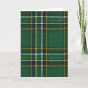Greeting Card Irish National Tartan Print