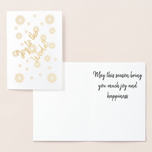 Greeting Card - Joyful Foil Stars (Display)