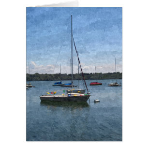 GREETING CARD: Lake Harriet Boats, Mpls., MN_Card