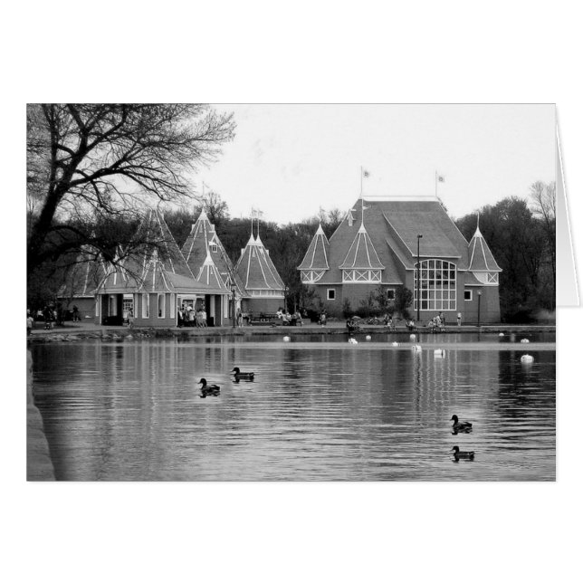 GREETING CARD: Lake Harriet Parkway, Mpls., MN_ (Front Horizontal)