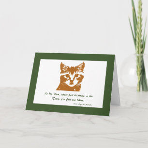 Greeting Card: Le Chat Card