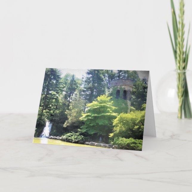 Greeting Card Longwood Gardens Clocktower (Front)