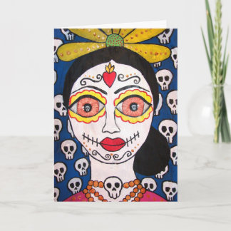 Greeting card "Mi Catrina" (day of the dead)