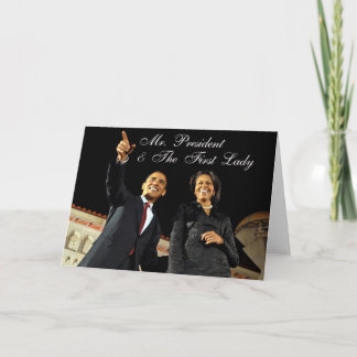 Greeting Card Mr. President & The First Lady