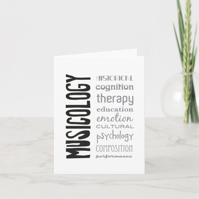 greeting card - MUSICOLOGY (Front)