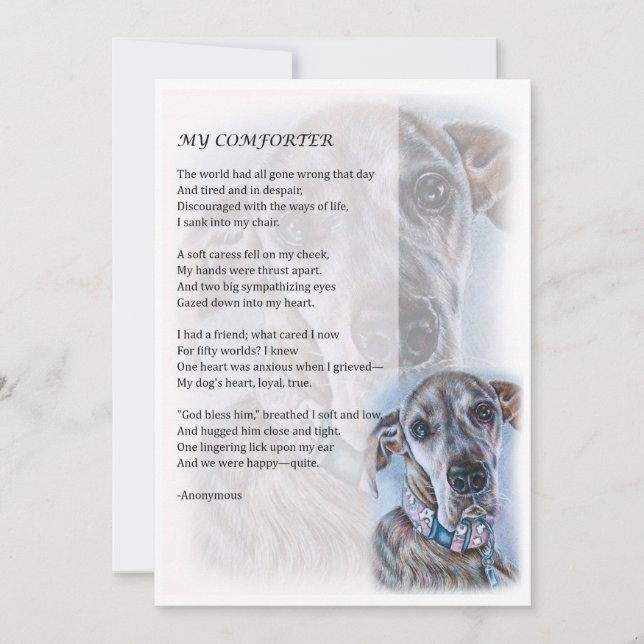 Greeting Card of Great Dane Dog Lover Gift (Front)