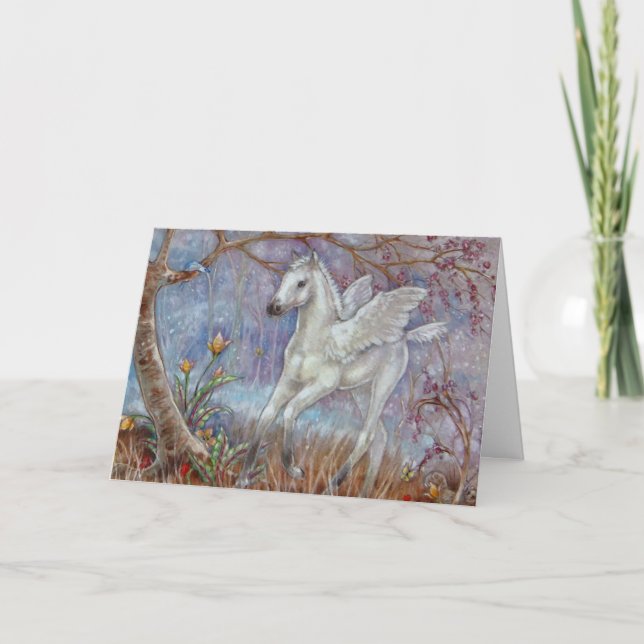 Greeting Card - Pegasus Foal (Front)
