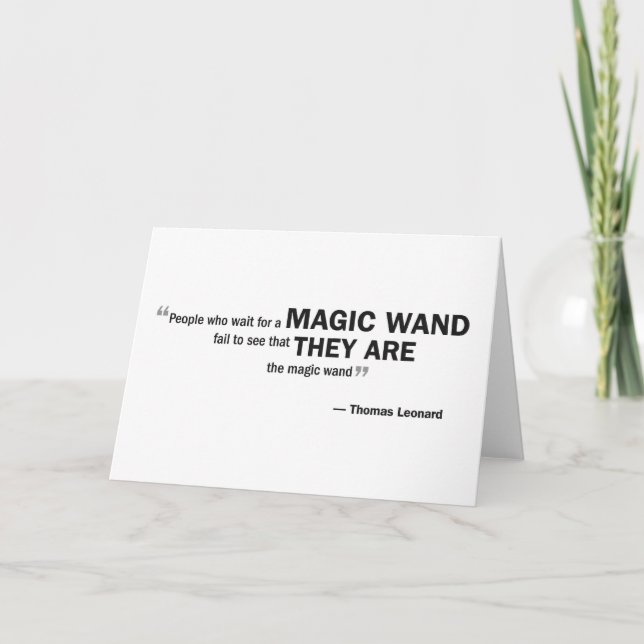 Greeting card - 'People who wait for a...' (Front)