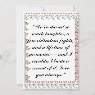 Greeting Card Personal Card for Siblings, Friend