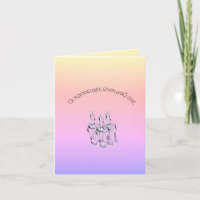 Greeting Card : Prayers are with you-  in Greek