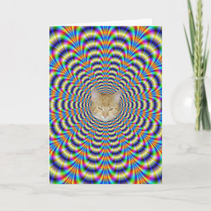 Greeting Card  Psychedelic Ringed Pulse