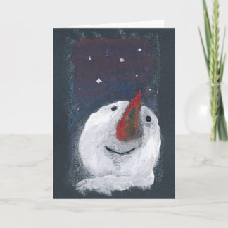 Greeting Card Reflective Snowman