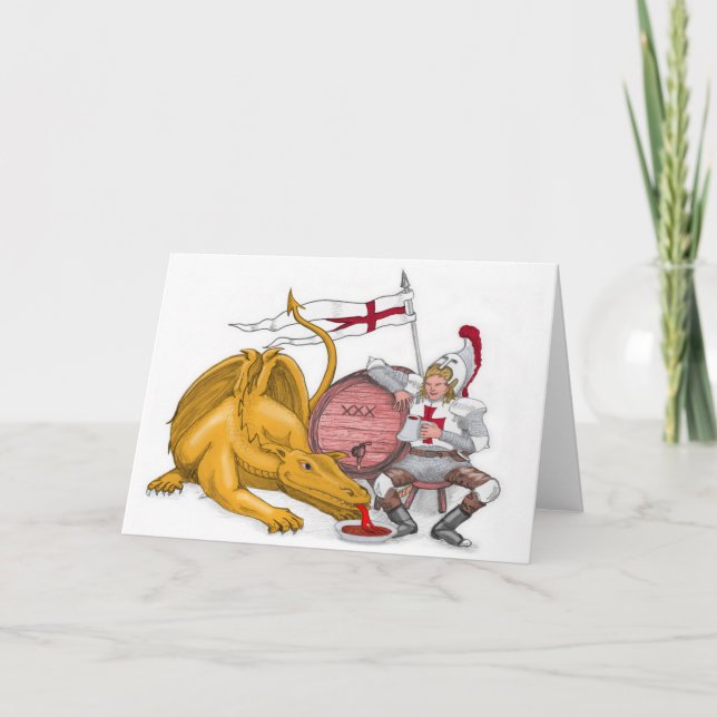 Greeting card  - Saint George and the Dragon (Front)