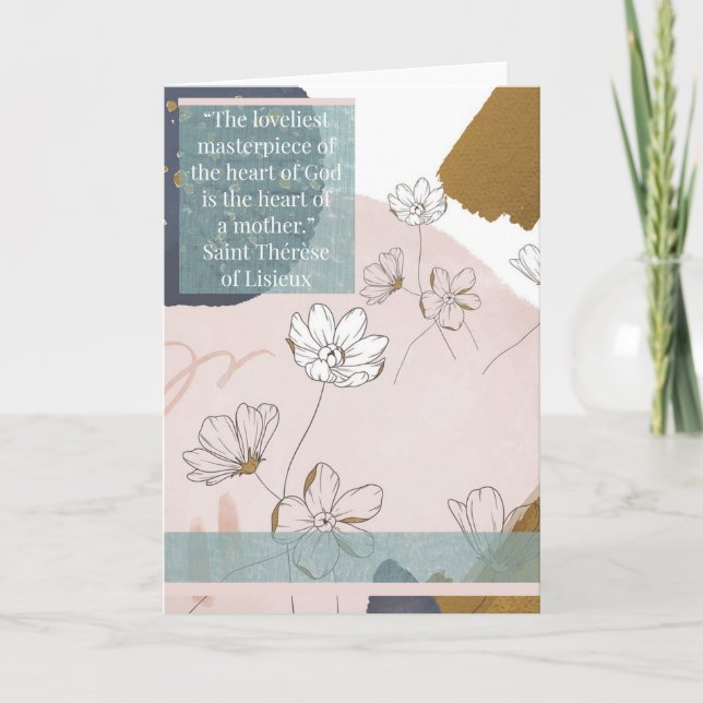 Greeting Card - Saint Thérèse of Lisieux - Mothers (Front)