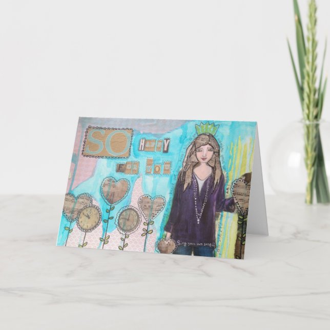 Greeting Card so happy for you (Front)