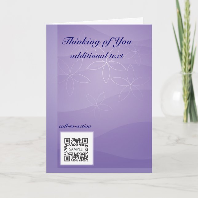 Greeting Card Template Generic Thinking of You (Front)