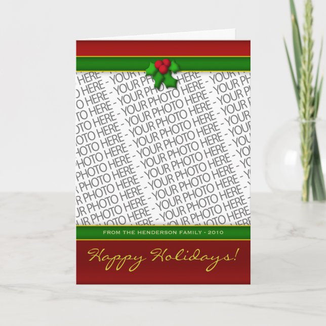 Greeting Card Template Photo Frame Custom (Front)